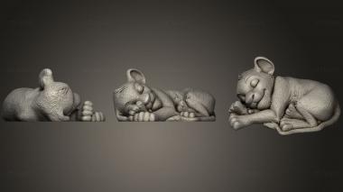 3D model Sleeping Simba2 (STL)
